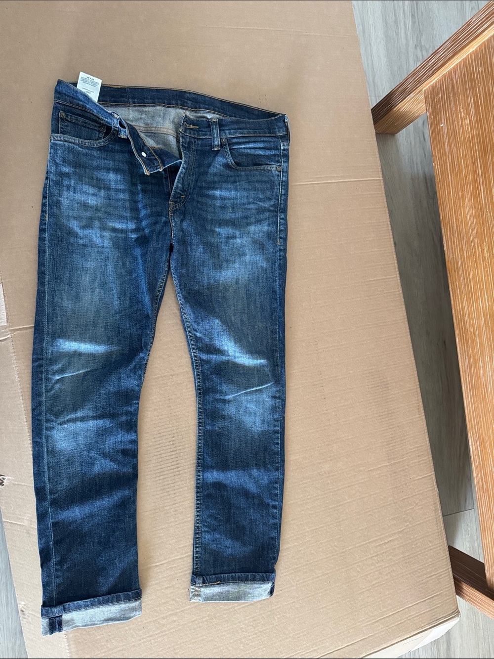 Levi's Dark Blue Slim Straight Jeans